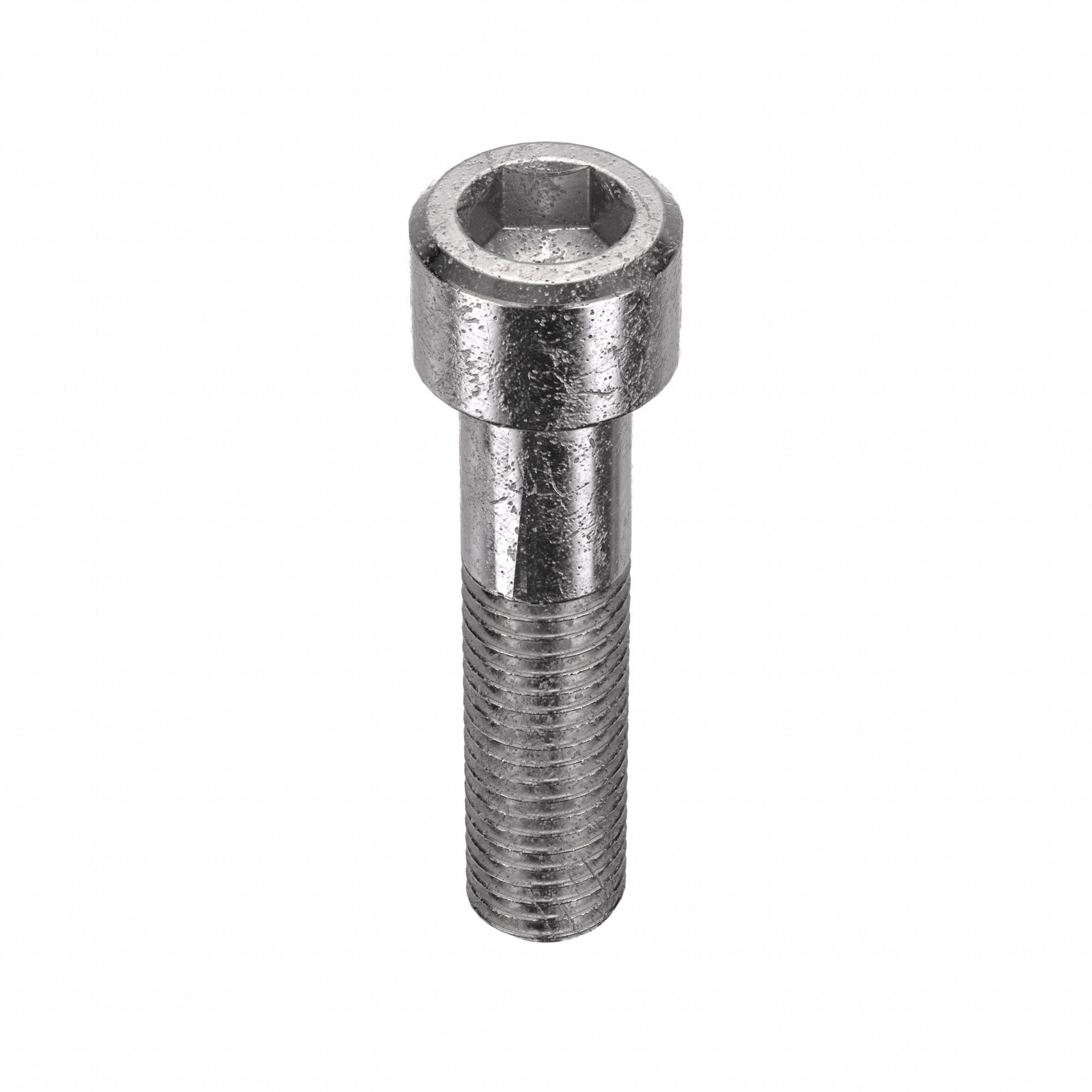 Socket Head Cap Screw: M14x2.00 Thread Size, 60 mm Lg, Std, Plain, Stainless Steel, 18-8, 10 PK