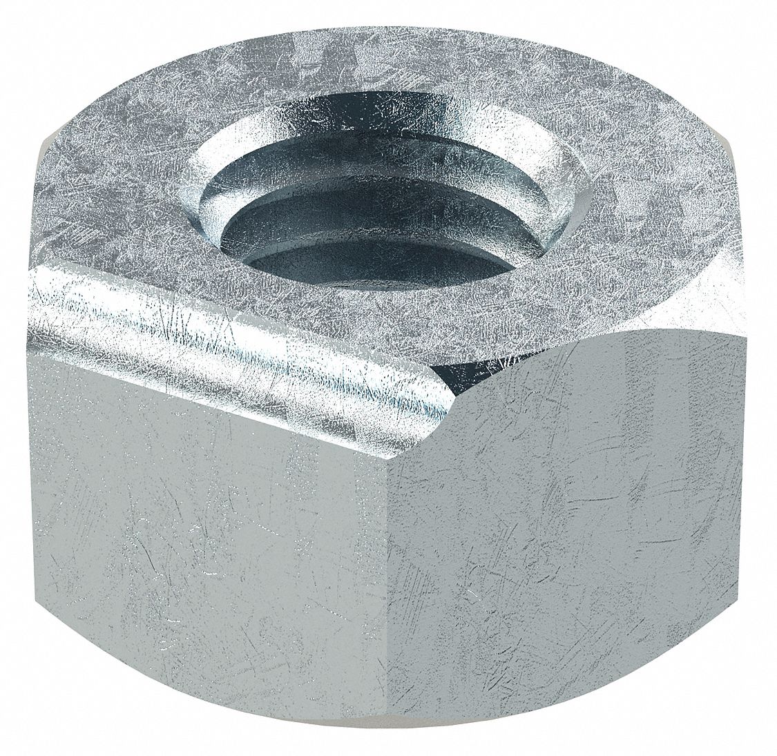 Lock Nut: Top Lock Distorted Thread, Std Hex, M10x1.50 Thread Size, Steel, Class 8, 100 PK