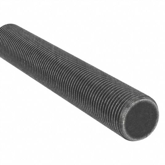 Fully Threaded Stud: 3/4-10 Thread Size, Steel, Grade B7, Black Oxide, 9  3/4 in Overall Lg, 30 PK