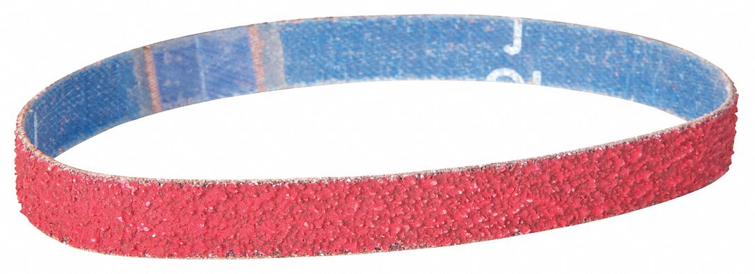 Sanding Belt, 18 in L, 1/2 in W, PK50
