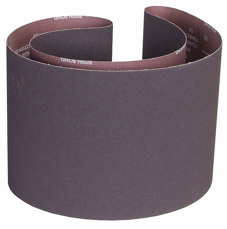SANDING BELT, 10 IN W X 70½ IN L, ALUMINUM OXIDE, 60 GRIT, X WEIGHT COTTON BACKING, 10 PK