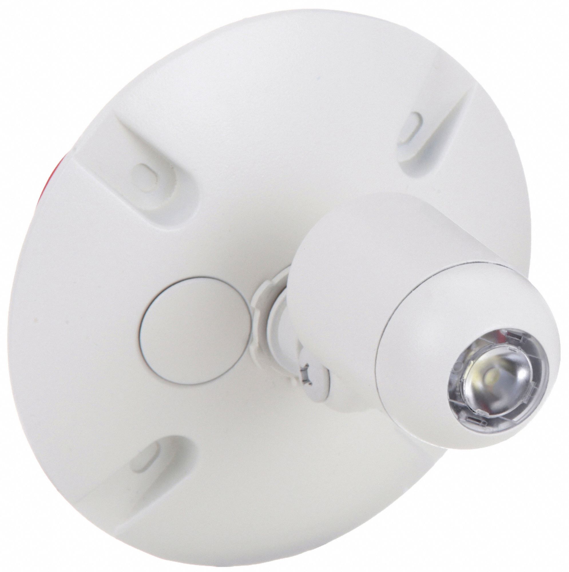 Remote Head: LED, Aluminum, Wall, 2 W Lamp Watt, 1 Lamps, 4.8 V, Adj, White, Wet Location Rated