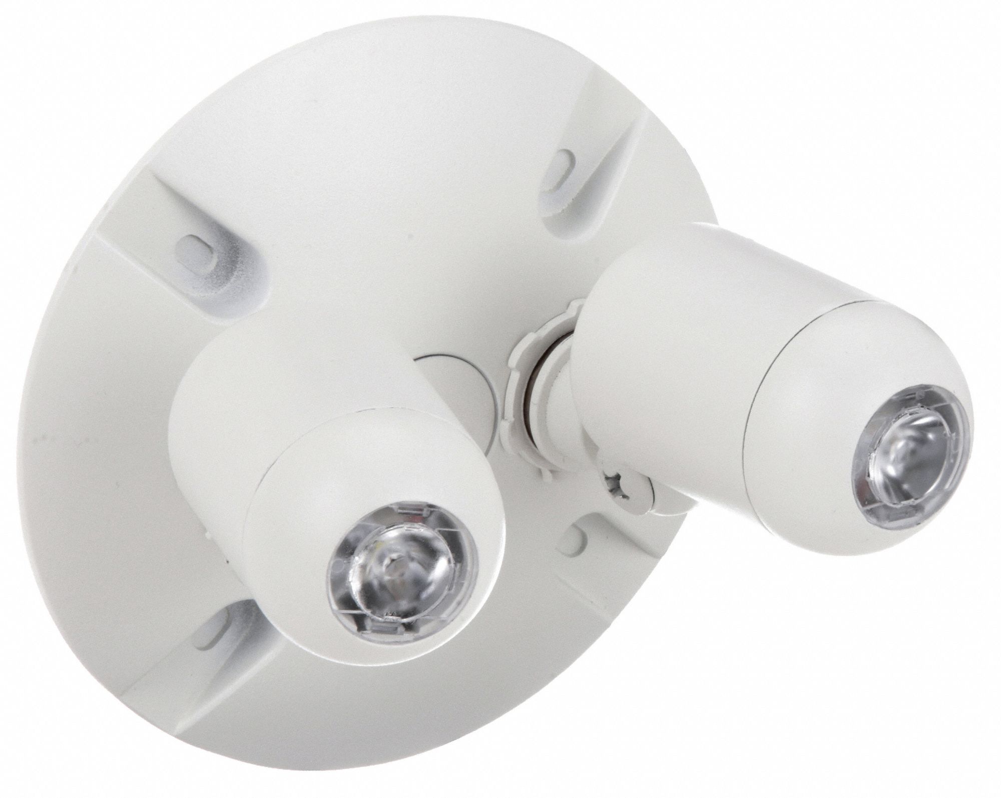 Remote Head: LED, Aluminum, Wall, 2 W Lamp Watt, 2 Lamps, 4.8 V, Adj, White, Wet Location Rated