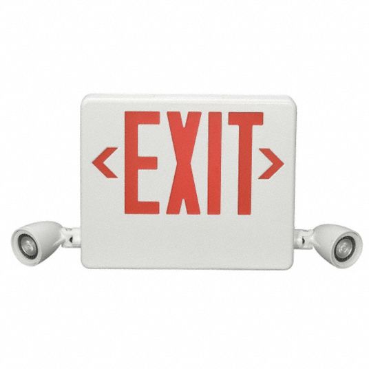 Exit Sign with Emergency Lights Grainger