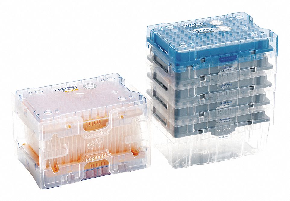 Pipettor Tip: Non-Sterile, 2.5 mL Capacity, Preconfigured Rack, No Filter, 480