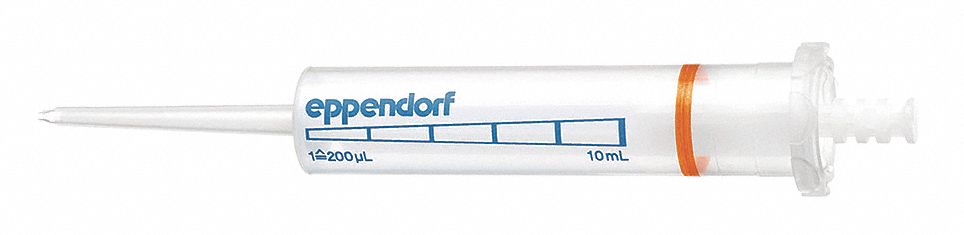 Pipettor Tip: Non-Sterile, 10 mL Capacity, Individually Wrapped, No Filter, Clear, 100