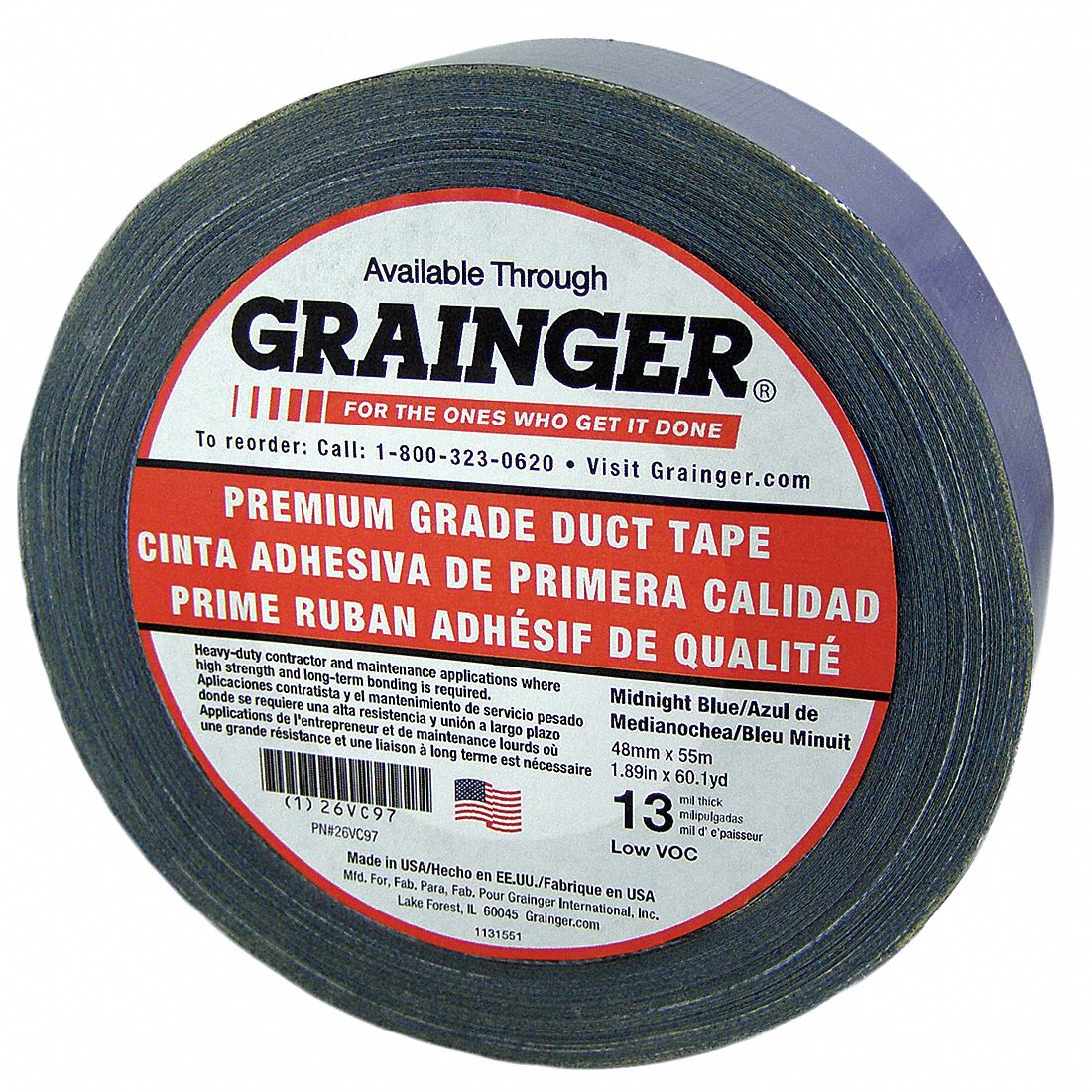 GRAINGER APPROVED, 510, Duct Tape 26VC9726VC97 Grainger