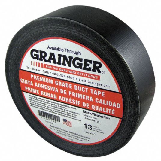 GRAINGER APPROVED Duct Tape Grade Premium, Duct Tape Type Duct Tape
