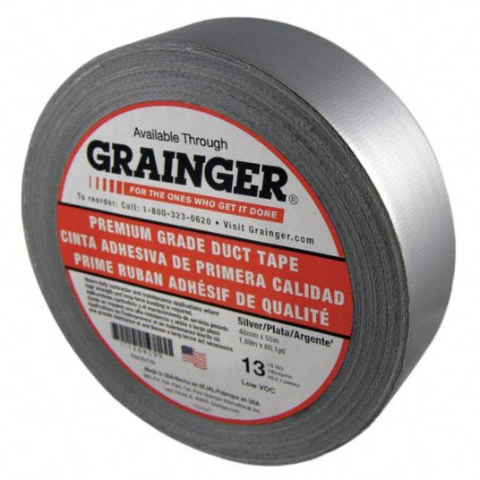 GRAINGER APPROVED Duct Tape Grade Premium, Duct Tape Type Duct Tape
