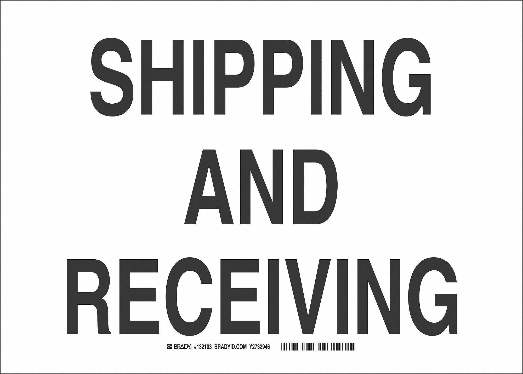 Facility Sign, 10in. H, 14in. W, Fiberglass