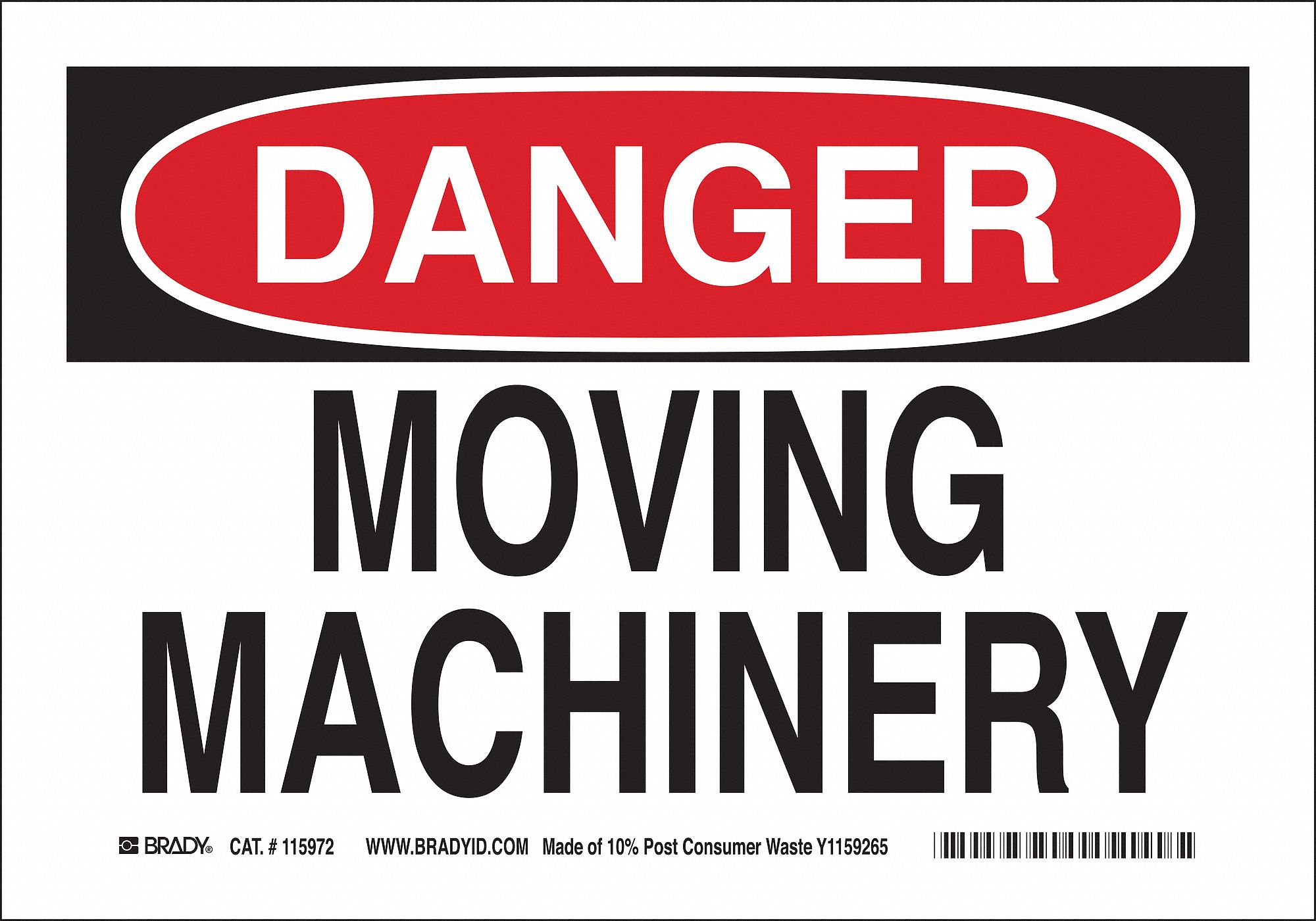 PANNEAU DANGER MACHINERY 10X14 PL