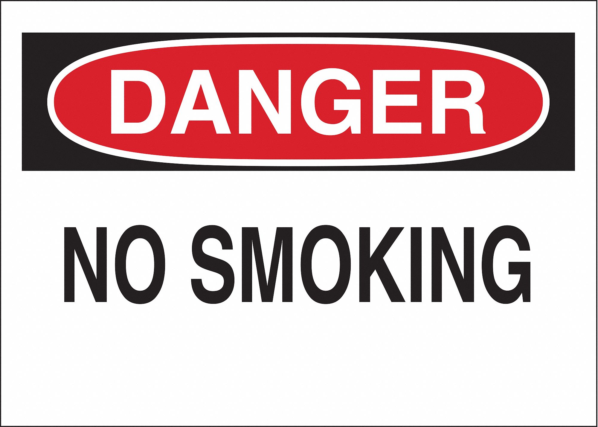 DANGER NO SMOKING SIGN,10 X 14IN,ENG