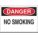 DANGER NO SMOKING SIGN,10 X 14IN,ENG