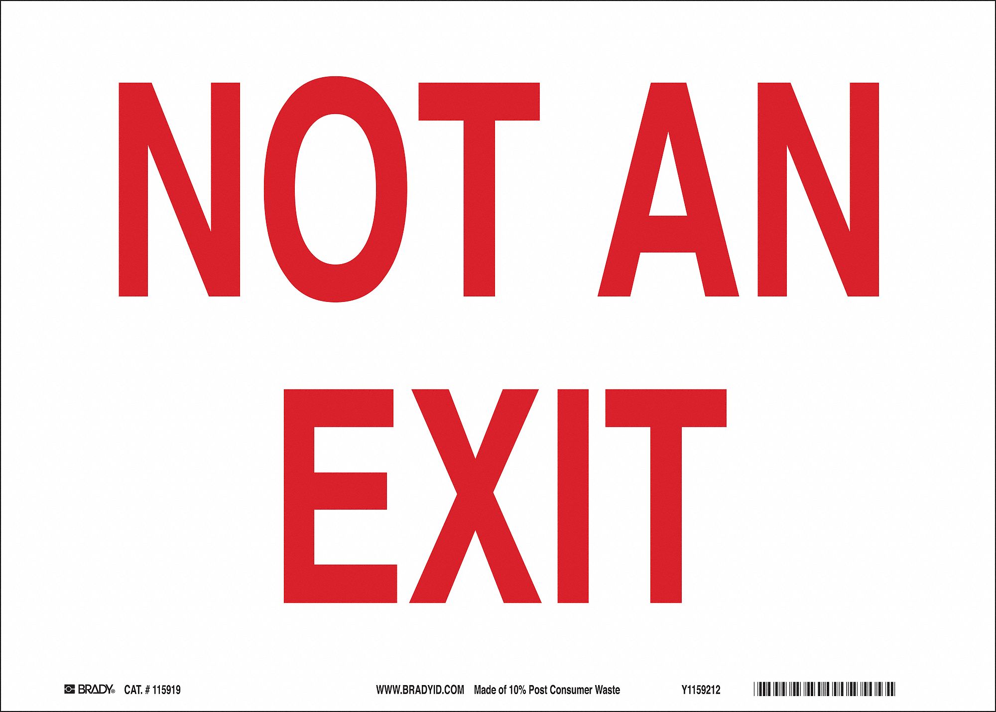 Paper, Exit Sign, 14