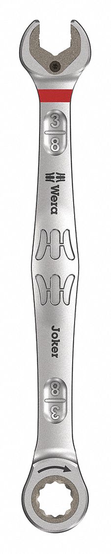 Combination Wrench: Alloy Steel, Nickel Chrome, 3/8 in Head Size, 6 1/4 in Overall Lg