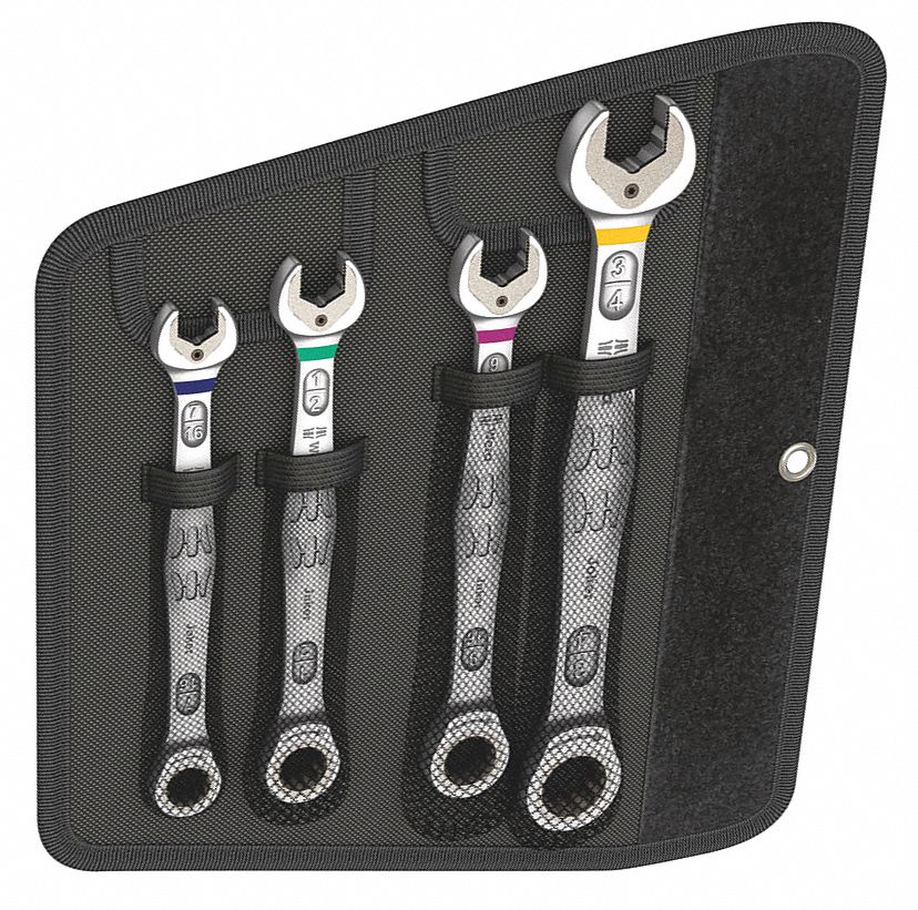 WERA, Alloy Steel, Nickel Chrome, Combination Wrench Set 26VR4805073295001 Grainger