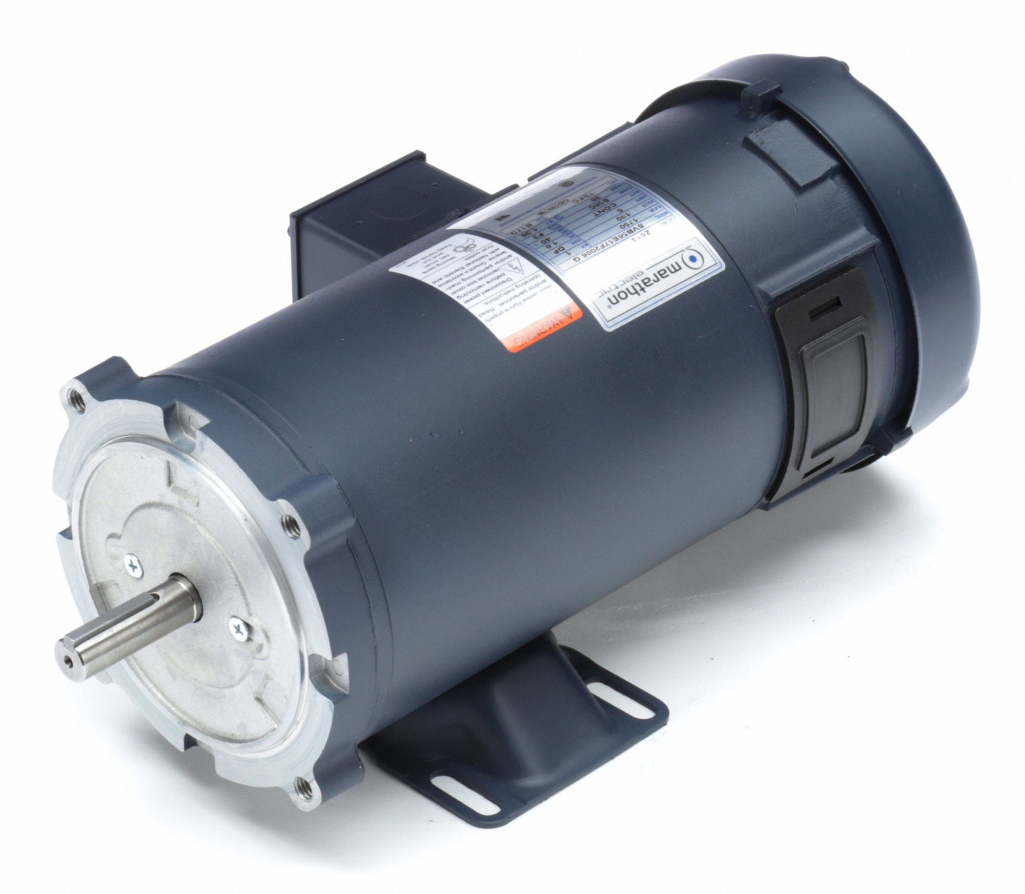 MARATHON MOTORS DC Permanent Motor, 1 HP, 56C Frame, Nameplate