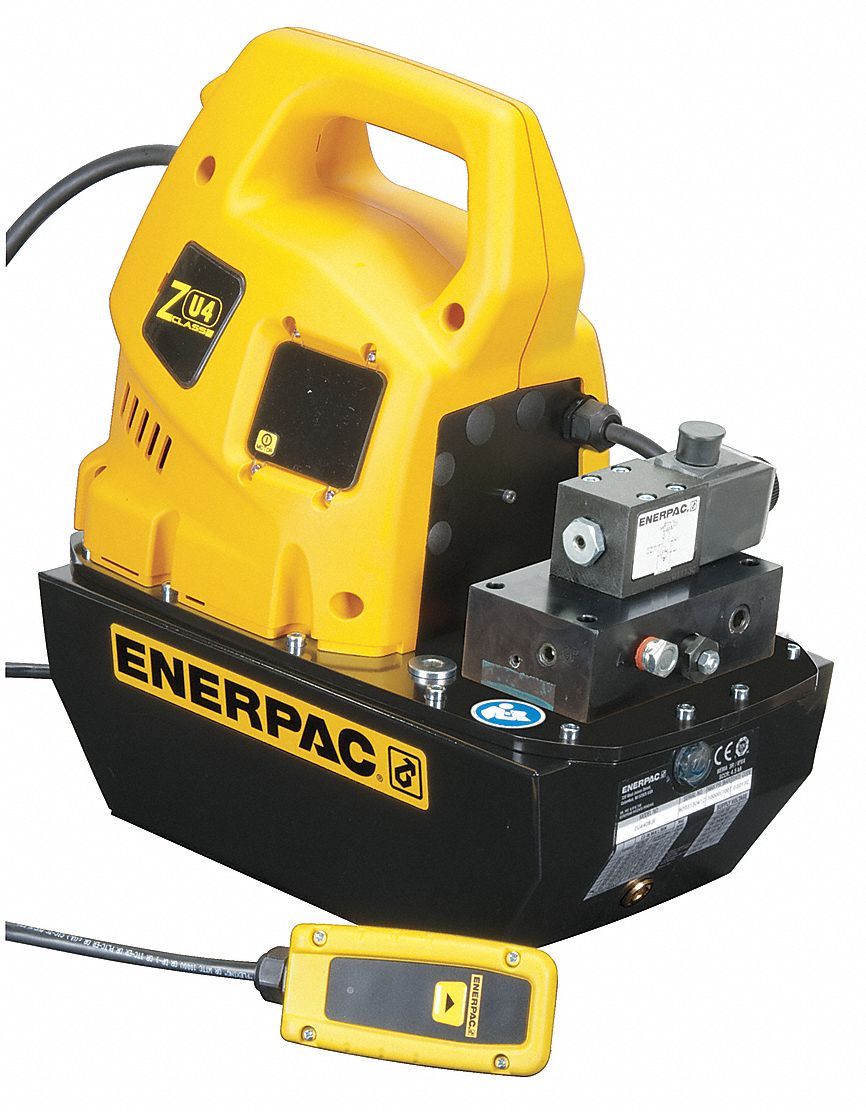 ENERPAC Electric Hydraulic Pump with Manual, 3 Way, 2 Position Control Valve 26VY26ZU4208JB