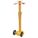 TRAILER STABILIZING JACK, SPIN-TOP, 5,000 LB MAX LIFTING CAPACITY, 41 IN MIN LIFT H, ROUND, YELLOW