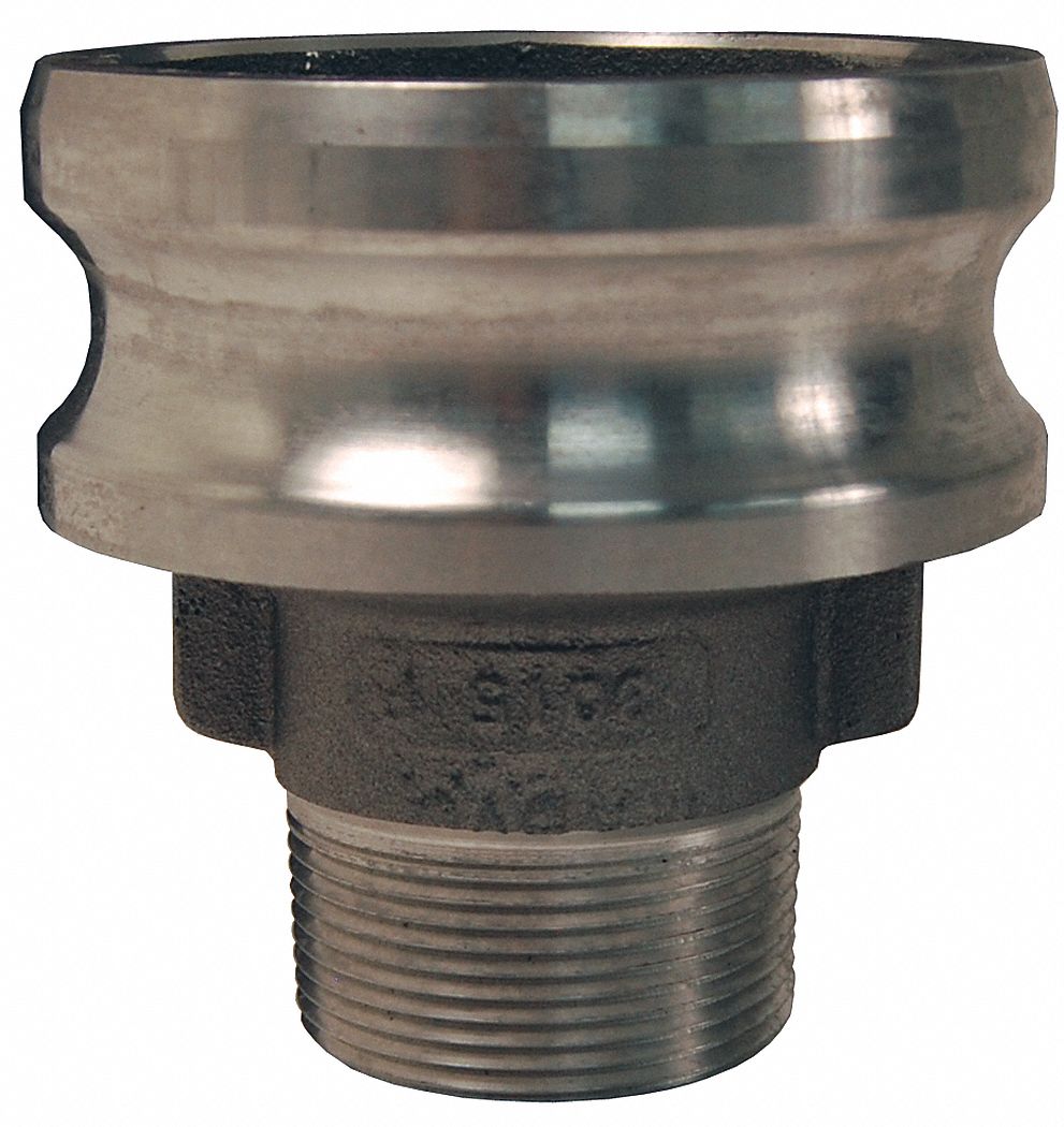 Aluminum Adapter, Coupling Type F, Male Adapter x MNPT Connection Type