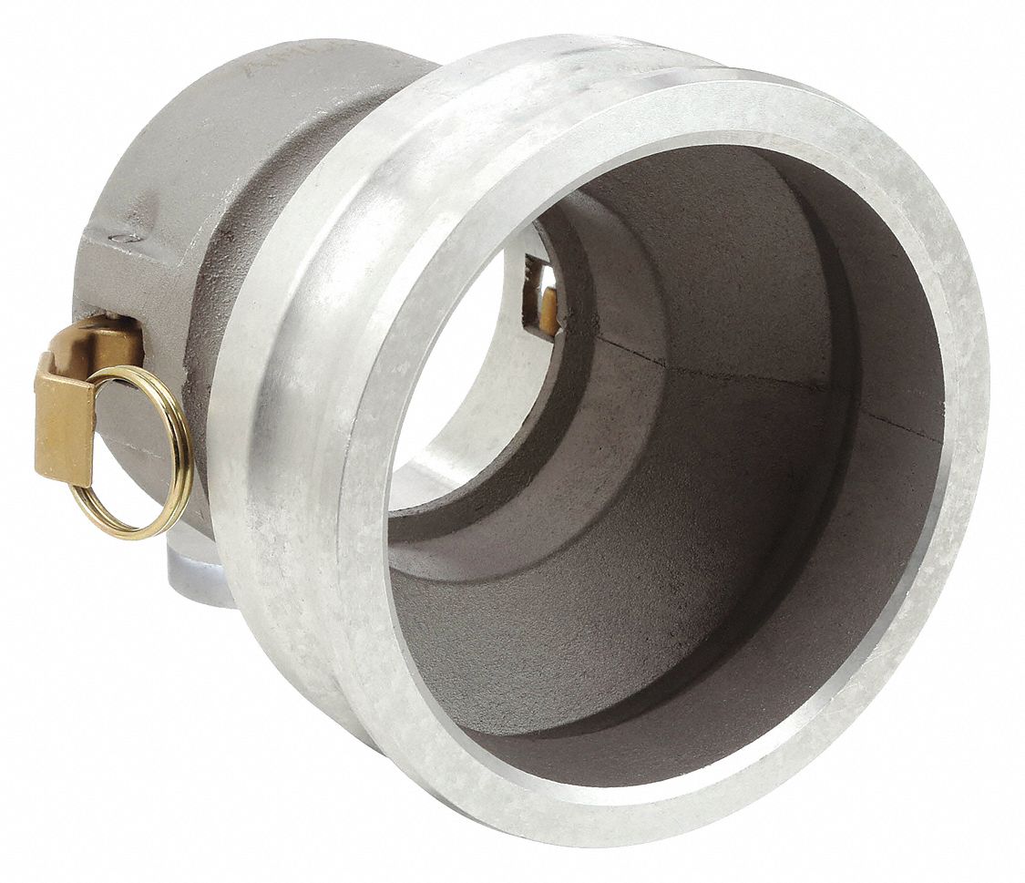 Cam and Groove Adapter: 75 psi Max. Working Pressure @ 70 F, 6 15/16 in Overall Lg, Nitrile