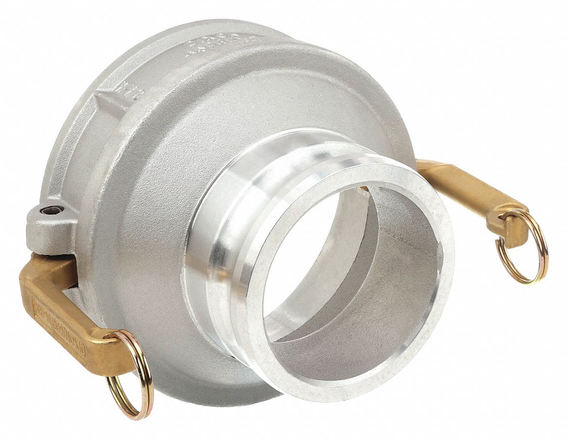 Cam and Groove Adapter: 75 psi Max. Working Pressure @ 70 F, 5 5/8 in Overall Lg, Nitrile