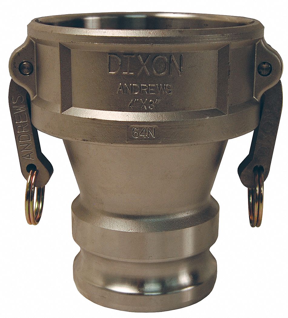 Stainless Steel Reducing Coupler/Adapter, Coupling Type DA, Female Coupler x Male Adapter Connection