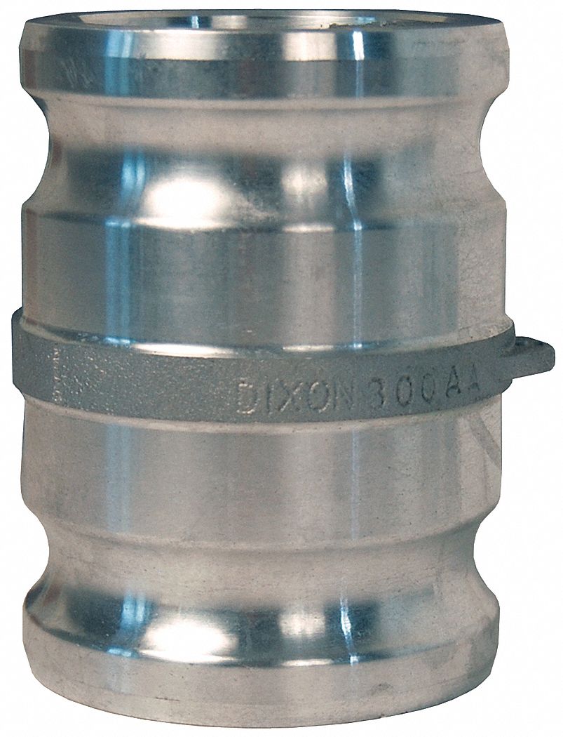 Dixon 300-AA-SS Stainless Steel 316 Cam and Groove Hose Fitting Spool Adapter 3 Plug 