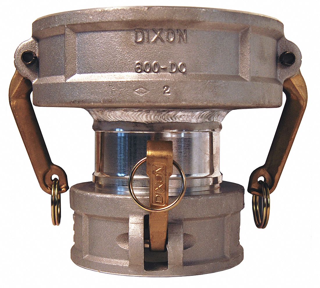 DIXON VALVE & COUPLING Cam and Groove Coupling 2 in x 3 in Coupling Size, 125 psi Max. Working