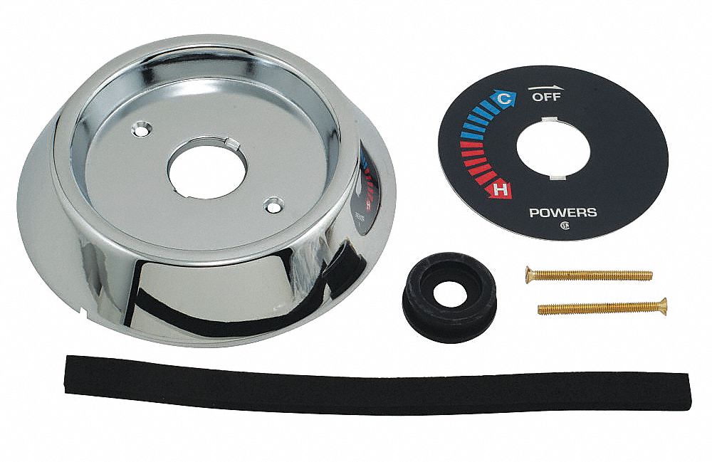 DIAL ASSEMBLY KIT: POWERS, FOR POWERS P400 SHOWER VALVES, 0 HANDLES, CIRCLE TRIM PLATE