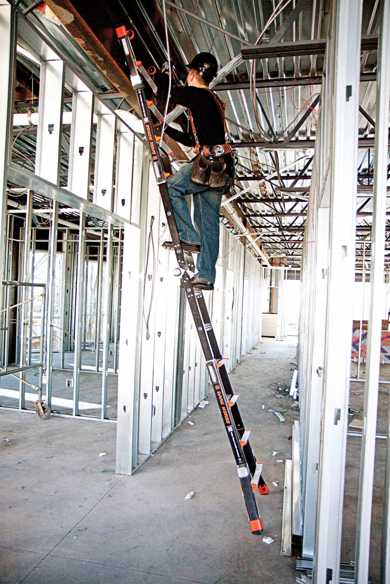 Multipurpose Ladder,17 ft.,IA,Fiberglass