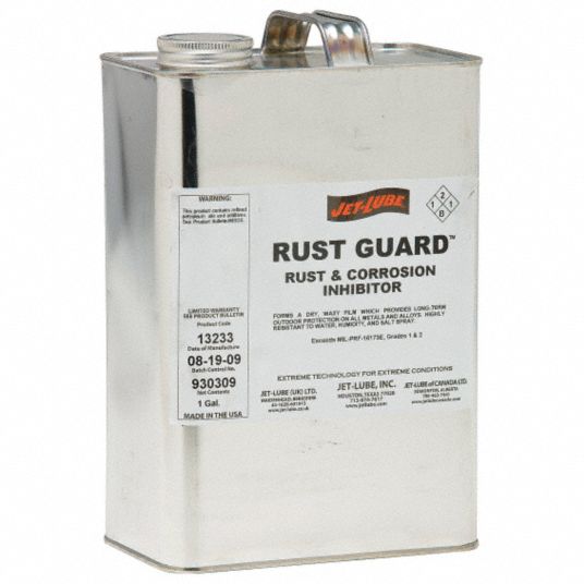 JETLUBE Corrosion Inhibitor, Dry Lubricant Film, 280°F Max. Operating Temp., 1 gal Can 26W741
