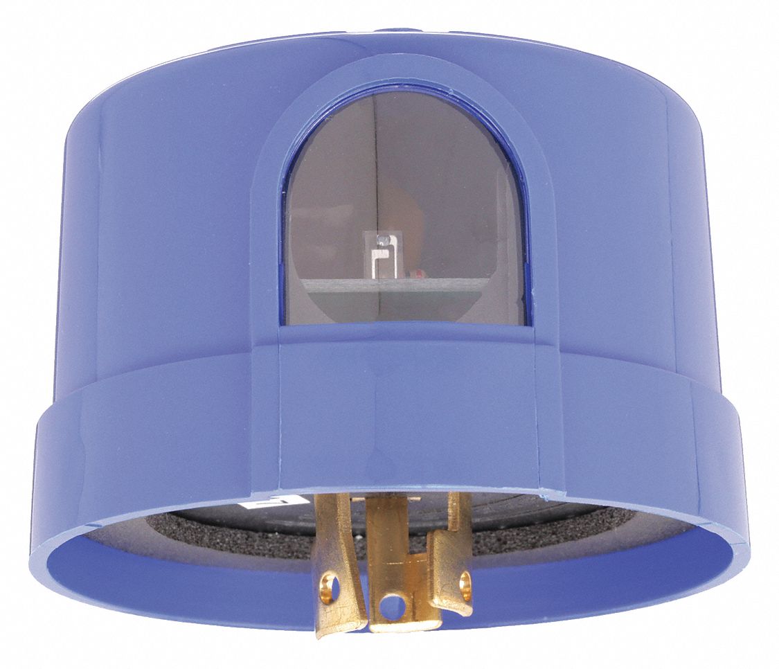 Photocontrol: Turn-Locking Photocell Mounting, SPST, 120-277V AC, 160 J