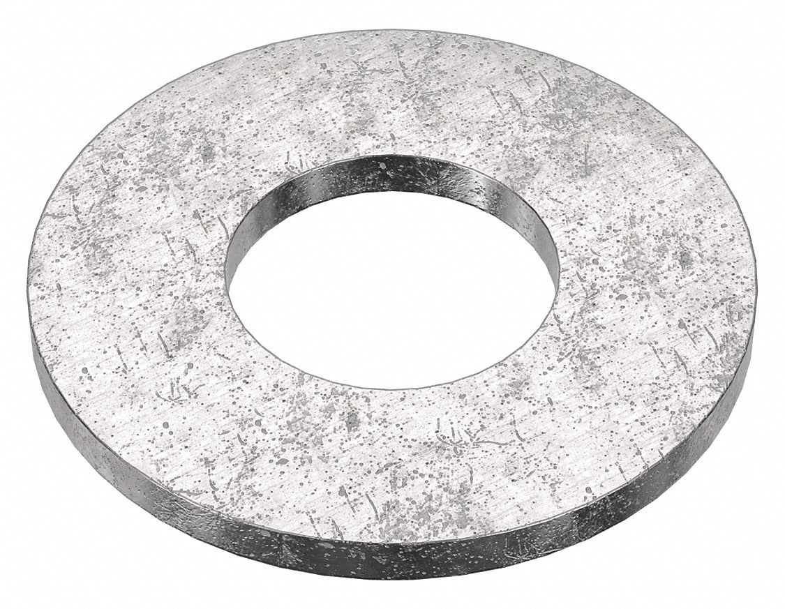 Flat Washer: Stainless Steel, M3 Screw Sz, 3.38 mm In Dia, 7 mm Out Dia, 0.55 mm Max Thick, 50 PK