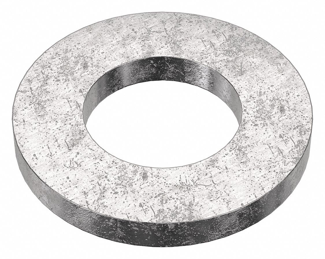 Flat Washer: Stainless Steel, M7 Screw Sz, 7.62 mm In Dia, 14 mm Out Dia, 1.8 mm Max Thick, 50 PK