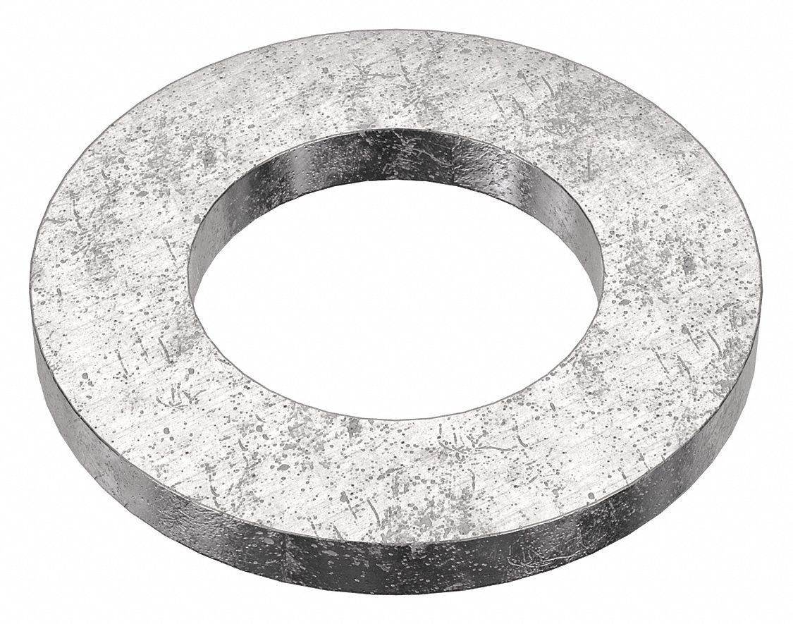 Flat Washer: 18-8, Stainless Steel, M16 Screw Sz, 17.27 mm In Dia, 30 mm Out Dia, 18-8, 10 PK