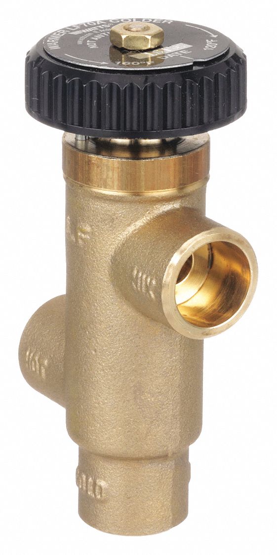 HOT WATER EXTENDER MIXING VALVE: ½ IN INLET CONNECTION SIZE, ½ IN OUTLET CONNECTION SIZE