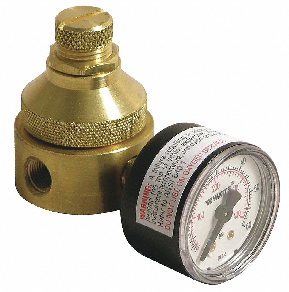 WATTS Pressure Regulator, Lead Free Brass, 0 to 125 psi 26X1471/4