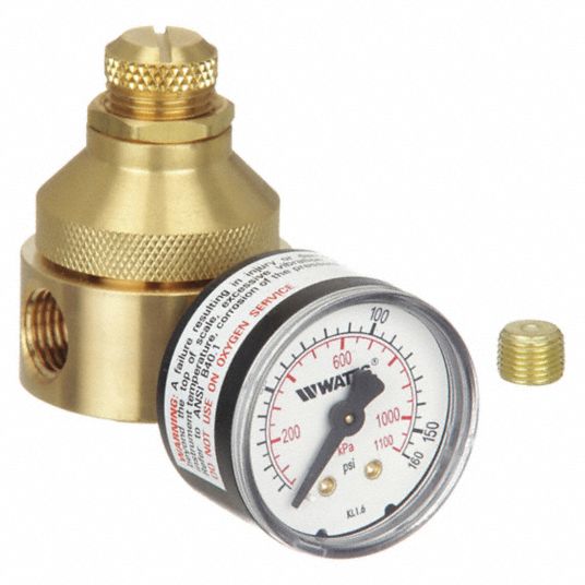 Adjustable Water Regulator, Brass, Lead-Free, Carded 