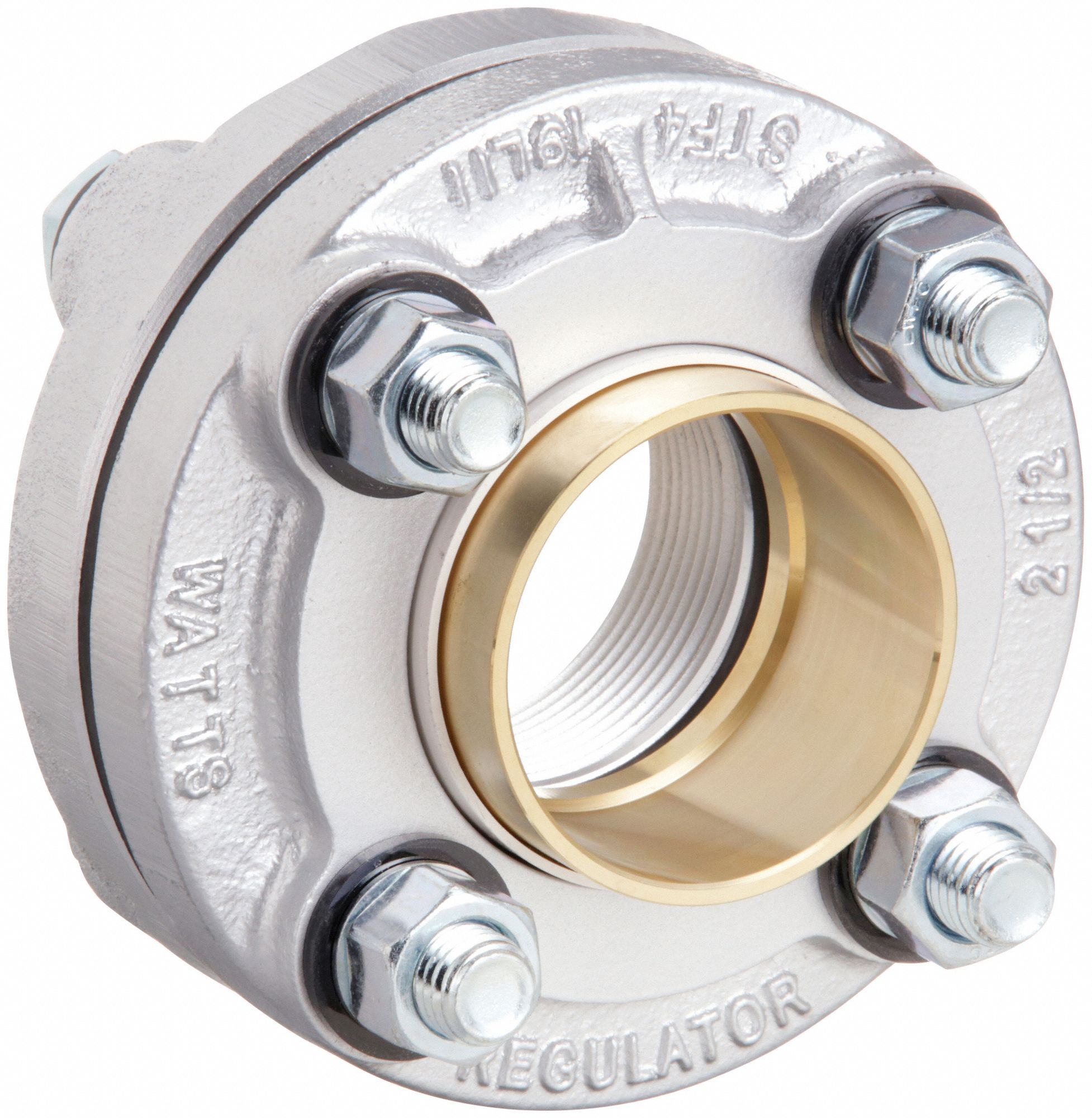 Midline Valve 2-1/2" - 3" Flanged Dielectric Union – FIP X SWT, Brass X Zinc Coated Steel
