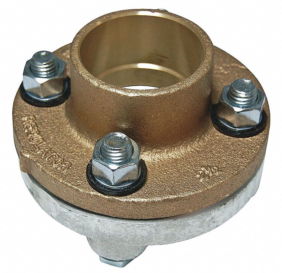 WATTS 3 in Copper, Iron Dielectric Flange with FIP x Solder Fitting