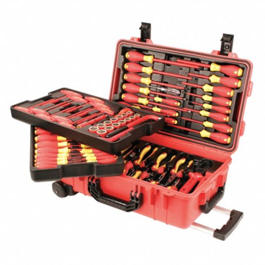 WIHA, Insulated, 79 Total Pcs, Insulated Tool Kit - 26X224