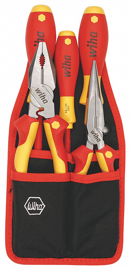 INSULATED PLIER/CUTTER/SCRWDRVR SET