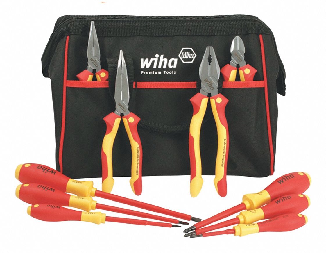 INSULATED PLIER/SCREWDRIVER SET,10