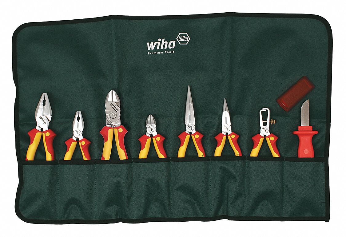 Plier Set, insulated, 8 Pcs