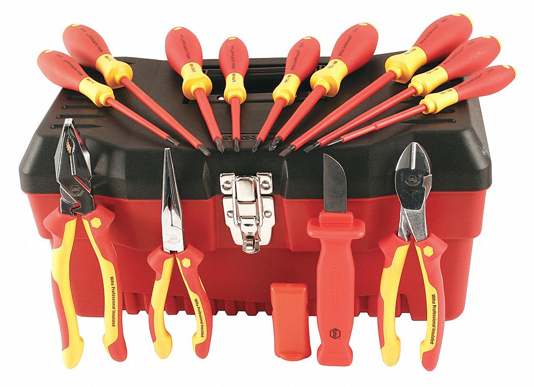 INSULATED TOOL KIT, INSULATED, 13 TOTAL PIECES, TOOL BAG