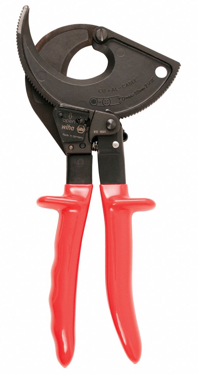 WIHA, Steel Handle, Shear, Insulated Cable Cutter 26X24411975 Grainger