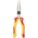 LONG NOSE PLIER, INSULATED, 3⅛ IN MAX JAW OPENING, 8 IN OVERALL L, 2¾ IN JAW L, SERRATED