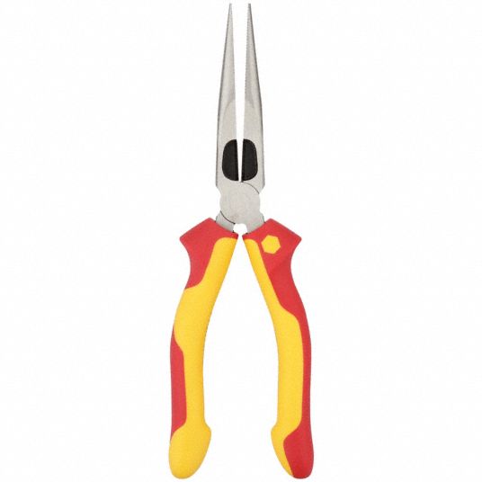 Wiha 32923 Insulated Industrial Long Nose Pliers 8 in.