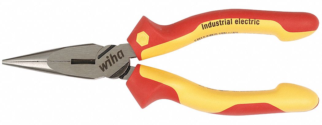 6-3/8 in Bent Long Nose Pliers with Cutter